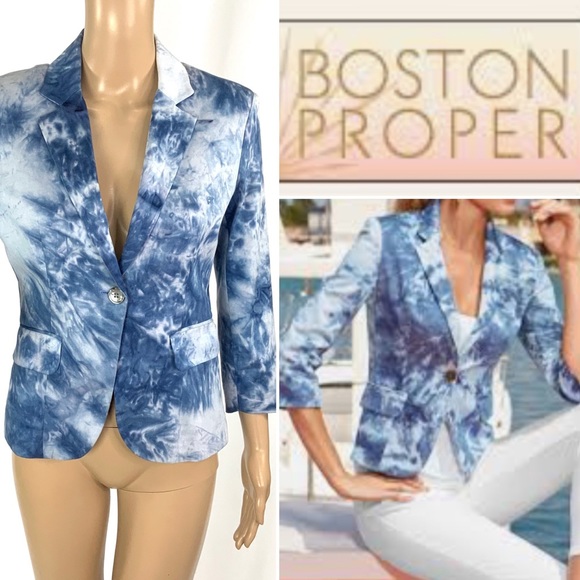 Boston Proper Jackets & Blazers - 🎉👠HOST PICK👗🎉 BOSTON PROPER Tie Dyed Blazer